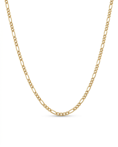 Cadena Cartier en acero inoxidable 316L con acabado Oro
